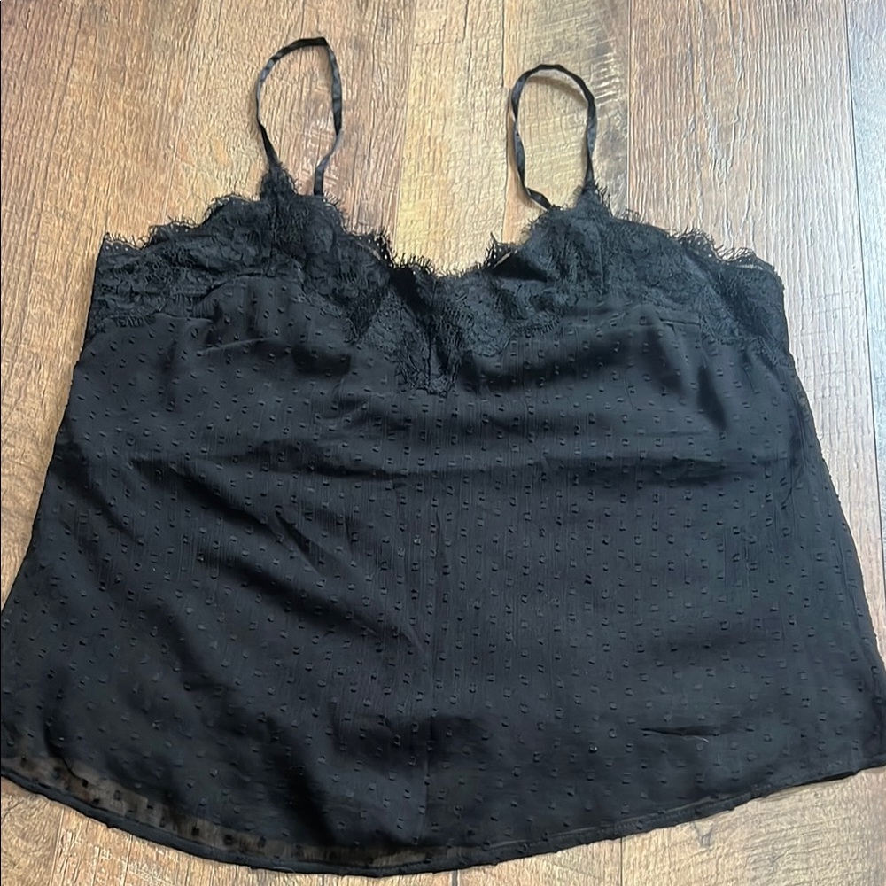 Abercrombie & Fitch Black Sleeveless Crop Camisole